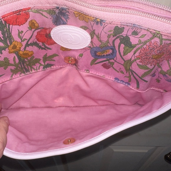 Vintage Gucci Flora Pink Crossbody Bag - Picture 11 of 11
